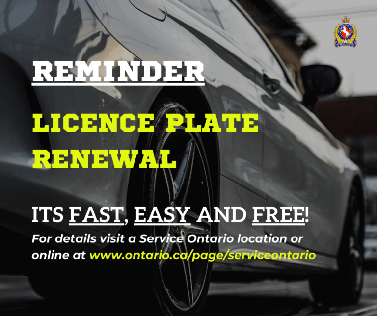 Licence Plate Renewal and Licence Plate Readers ChathamKent Police